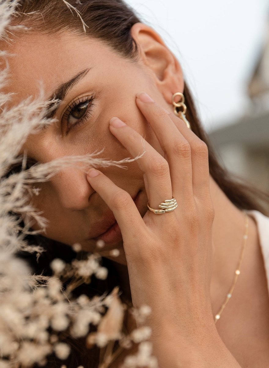 Anneaux de design en LINEARGENT plaqué LINEARGENT