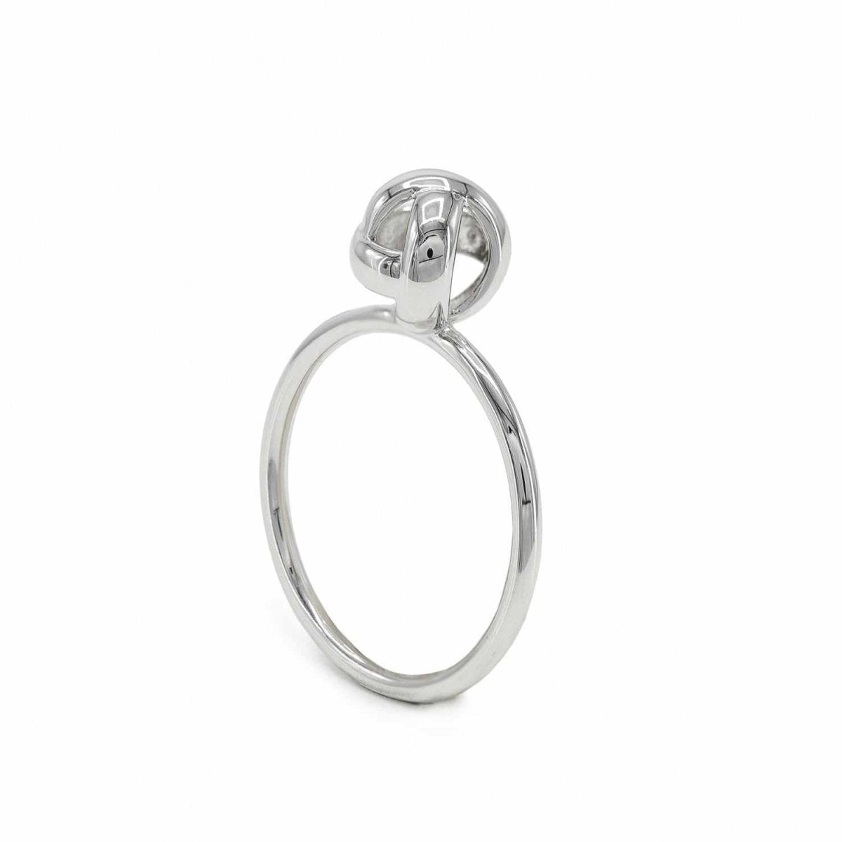 Anillos finos de plata diseño de nudo-LINEARGENT