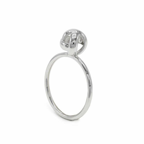 Anillos finos de plata diseño de nudo-LINEARGENT