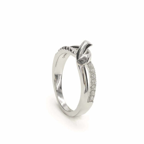 bagues fins motif de nudo et zirconsLINEARGENT