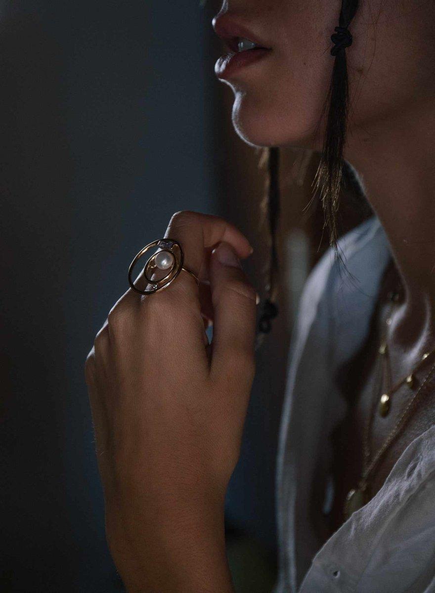 grandes  anneauxargent design géométrique LINEARGENT