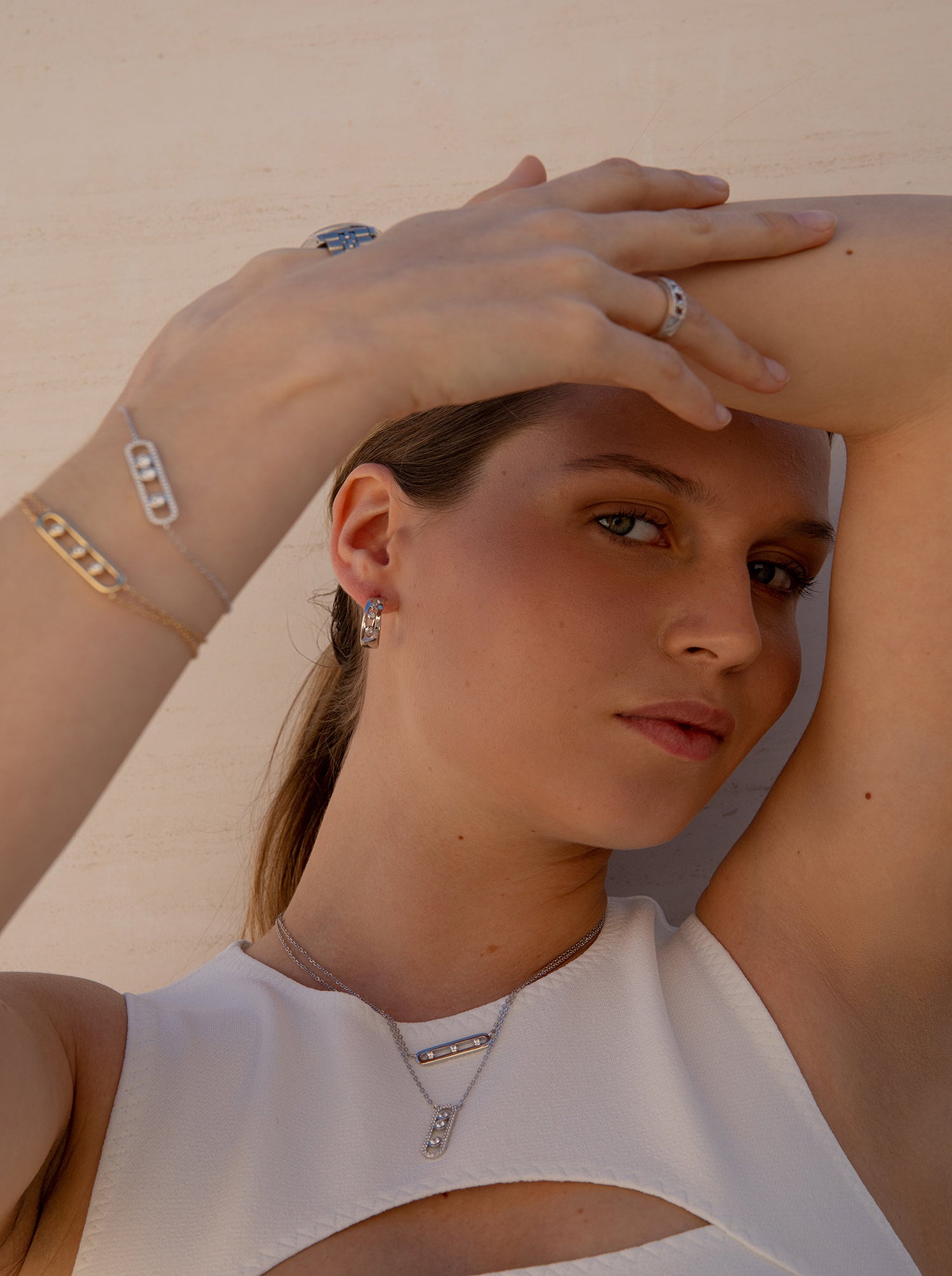 pendentif brillante design lien avec zircons