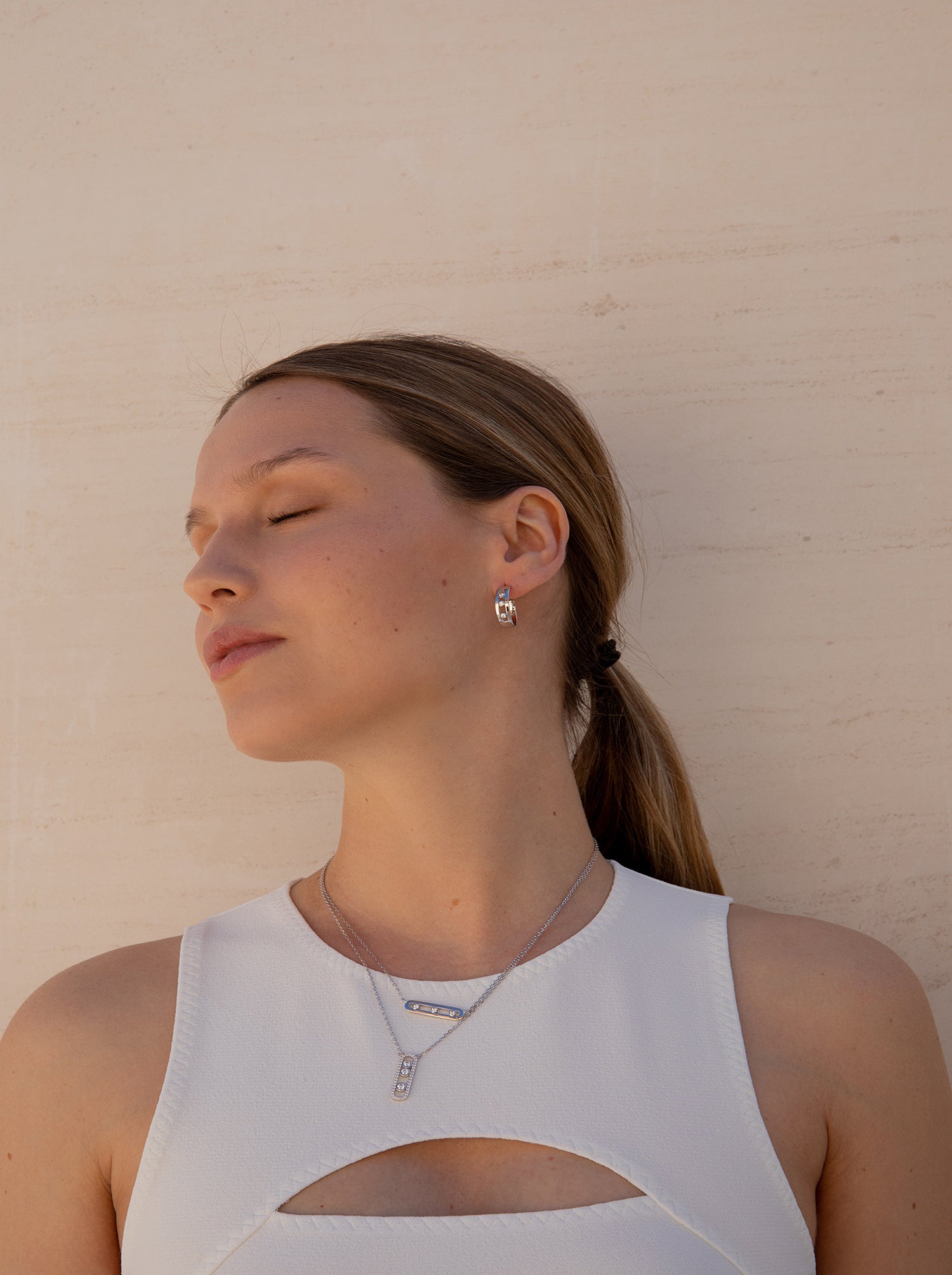 pendentif brillante design lien avec zircons