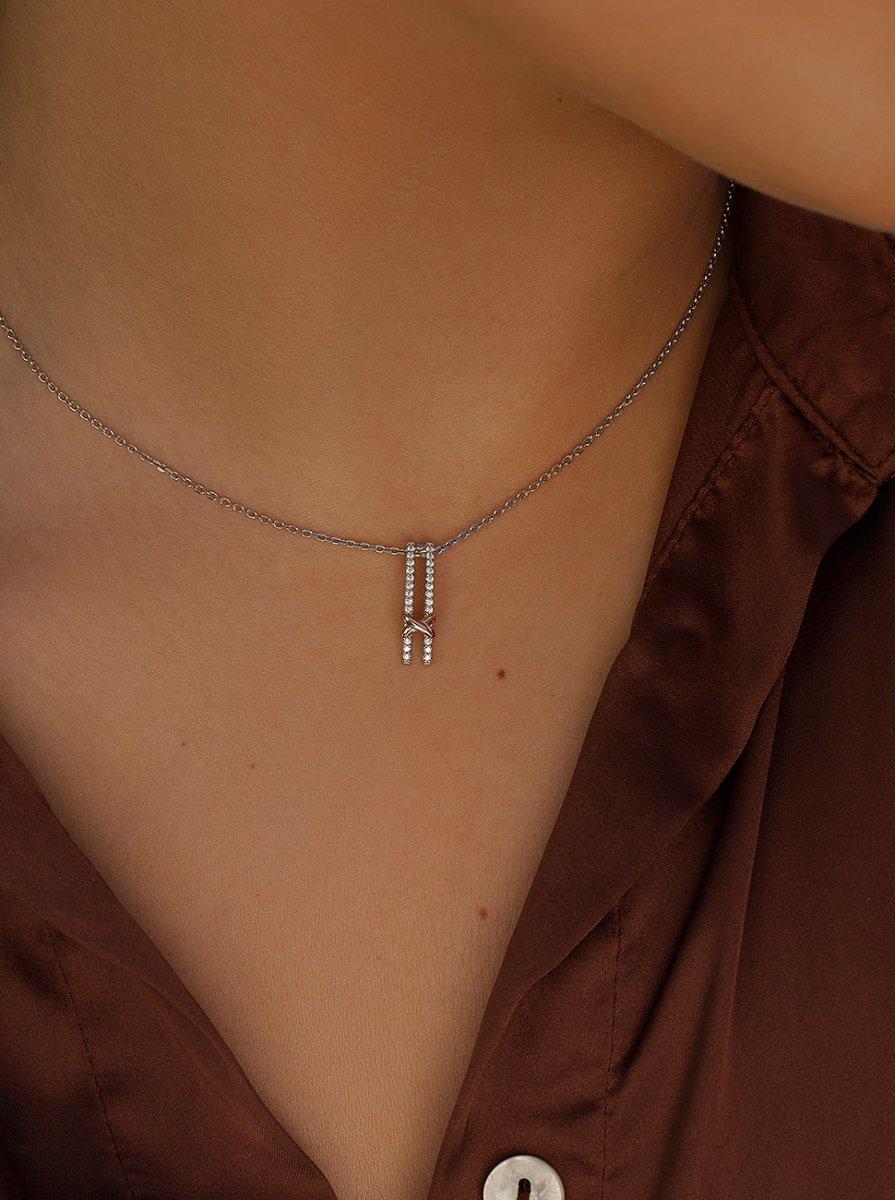 pendentifs bicolore argent fino avec clip or  plated LINEARGENT