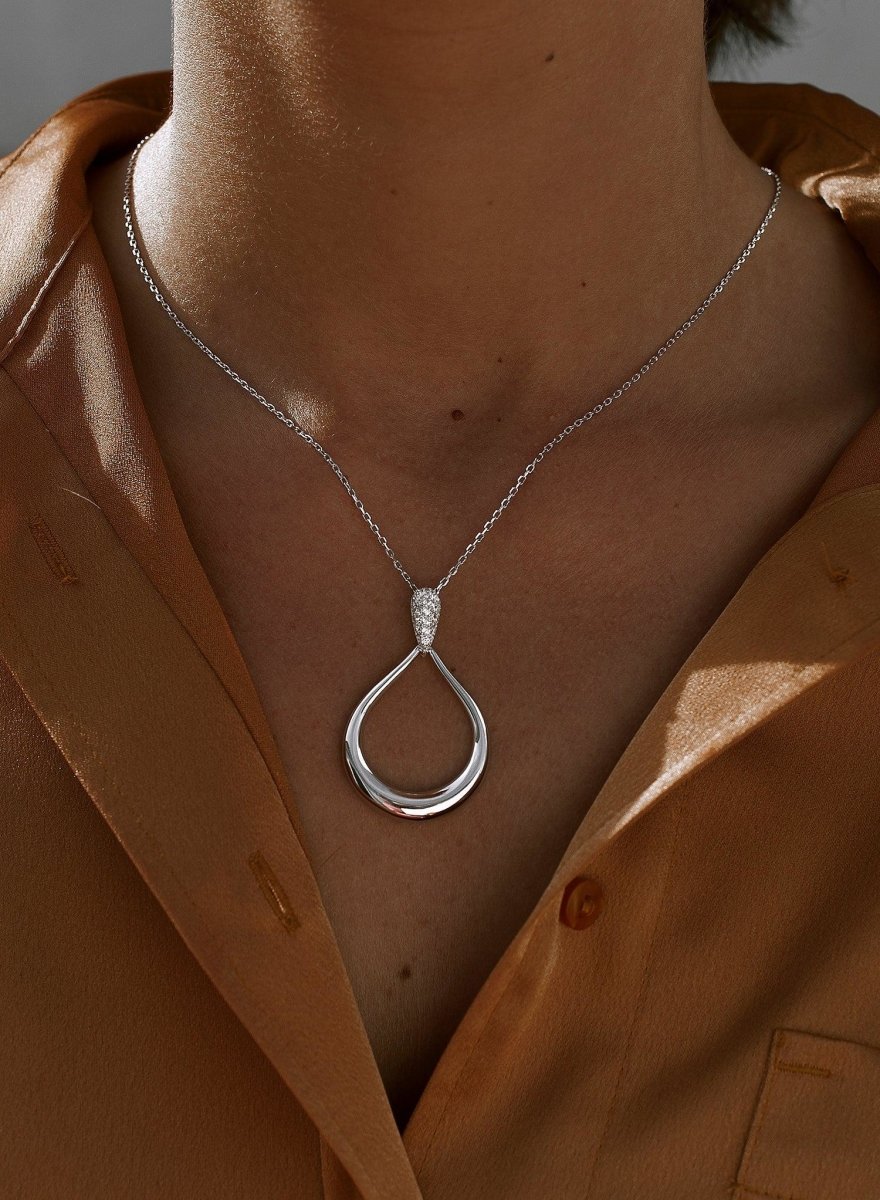 pendentifs argent  de  et  de zircon