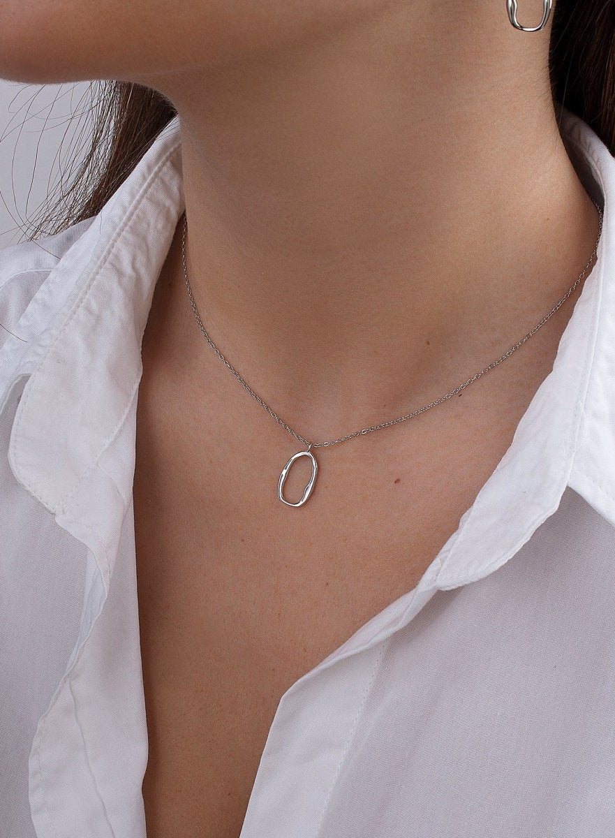 petits pendentifs design ovale irrégulier