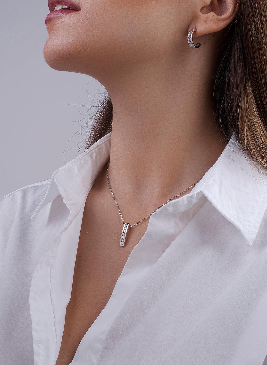 Pendants small design rectangular brilliant