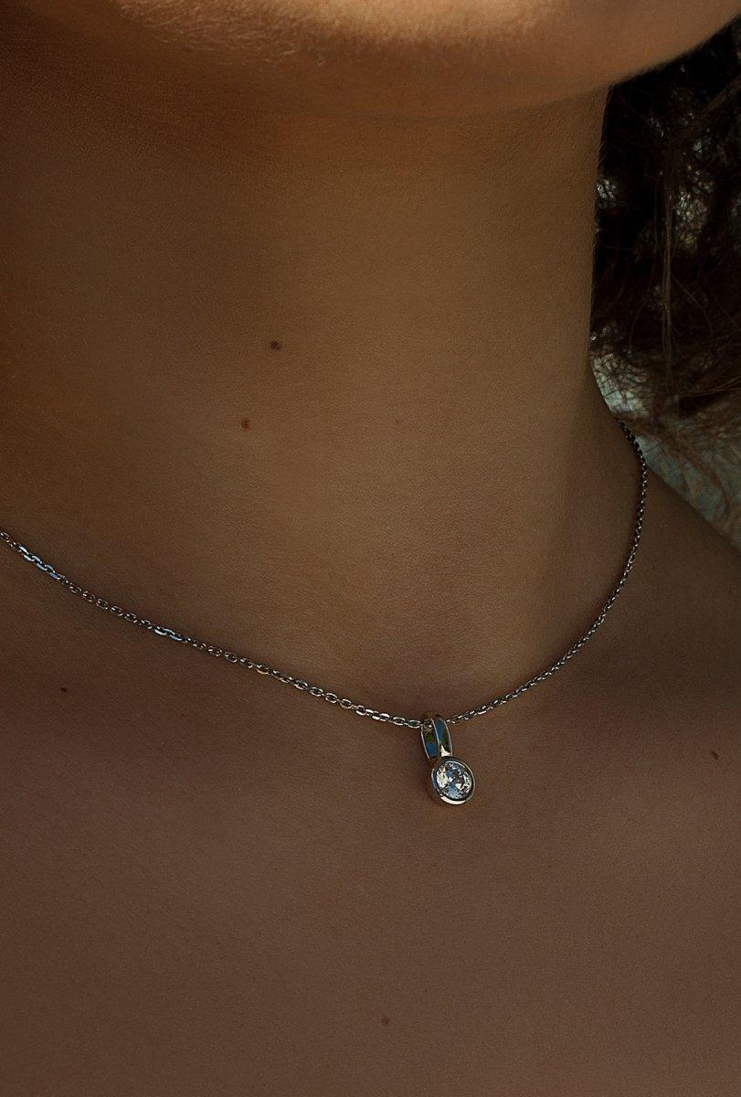 Colgantes pequeños diseño redondo brillante-LINEARGENT