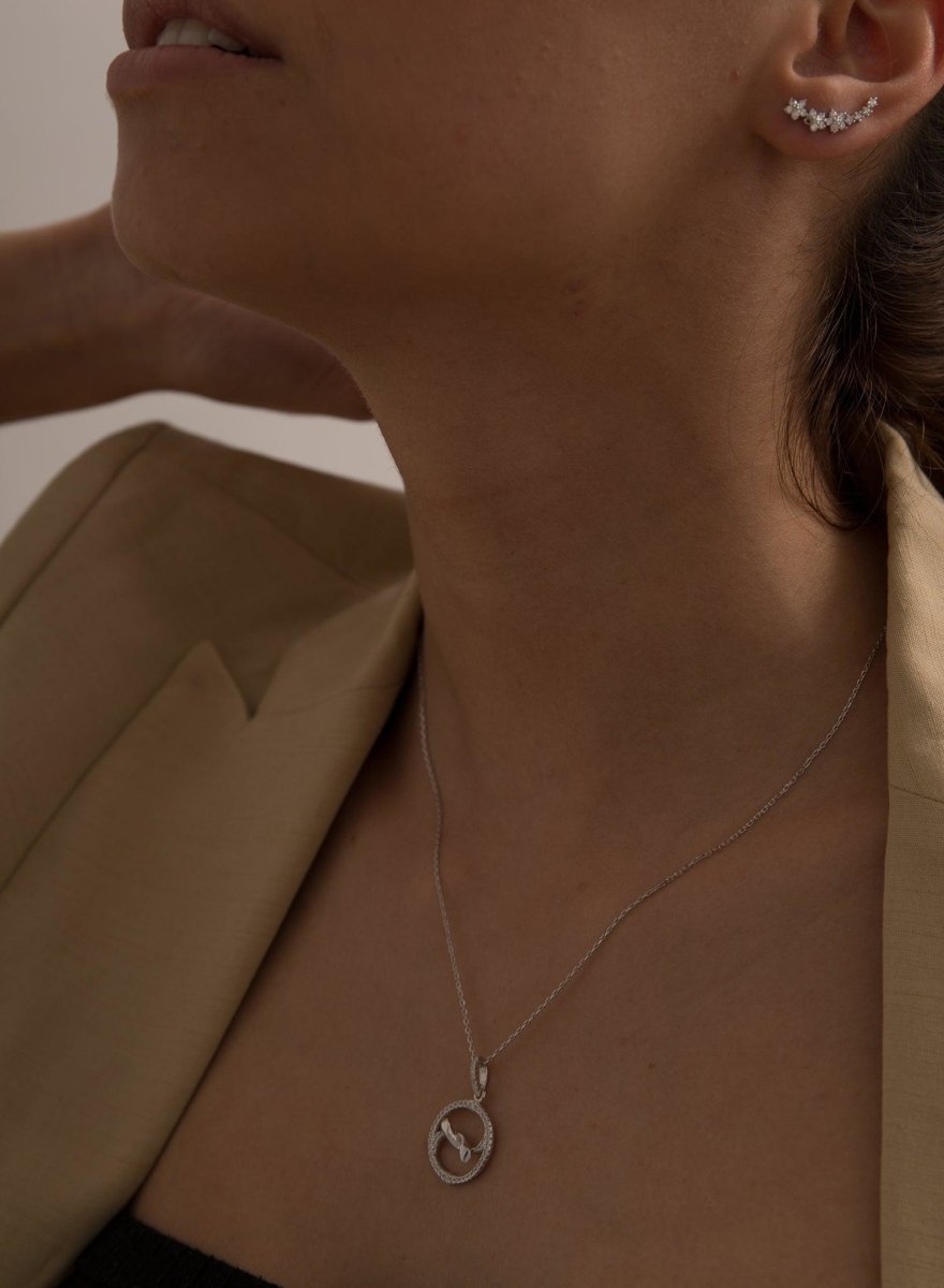 pendentifs argent originaux motif circulaire avec LINEARGENT