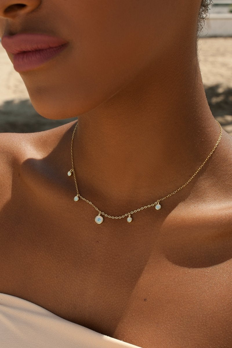 necklaces with pendants silver with pendants with opal charm