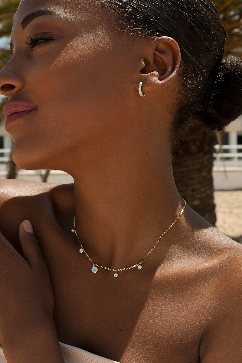 necklaces with pendants silver with pendants with opal charm