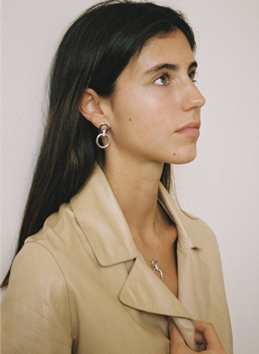 Collares con colgantes doble diseño circular