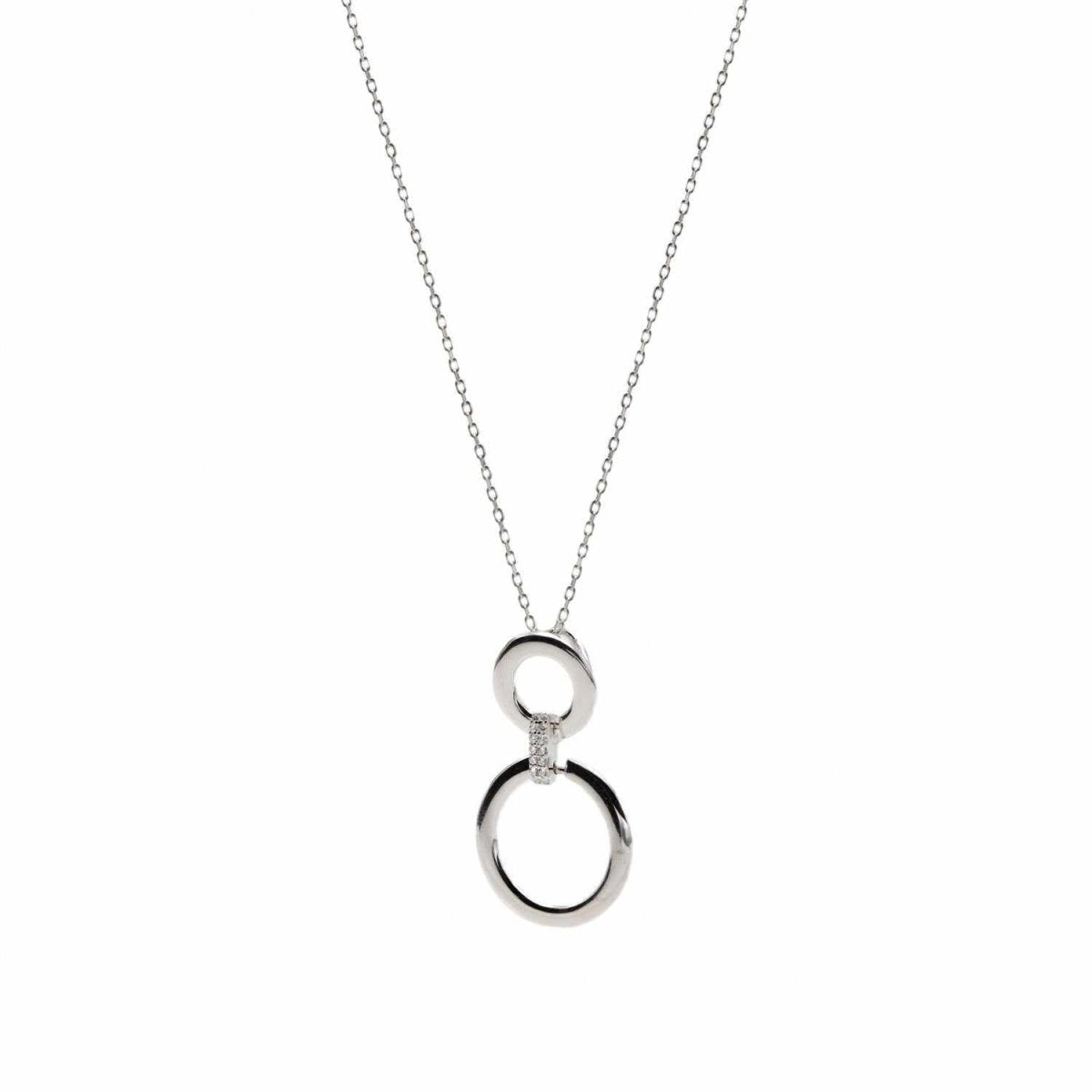 Collares con colgantes doble diseño circular-LINEARGENT