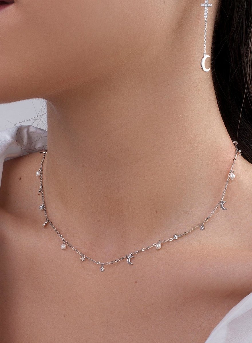 colliers pendentifs avec  argent design assortis