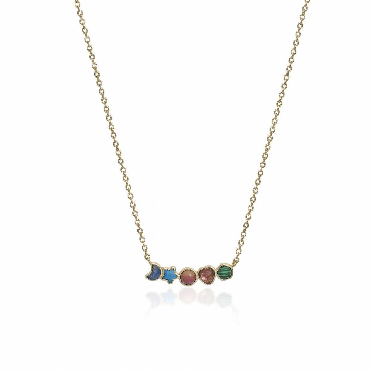 Collares con piedras de colores diseño multi motivo-LINEARGENT