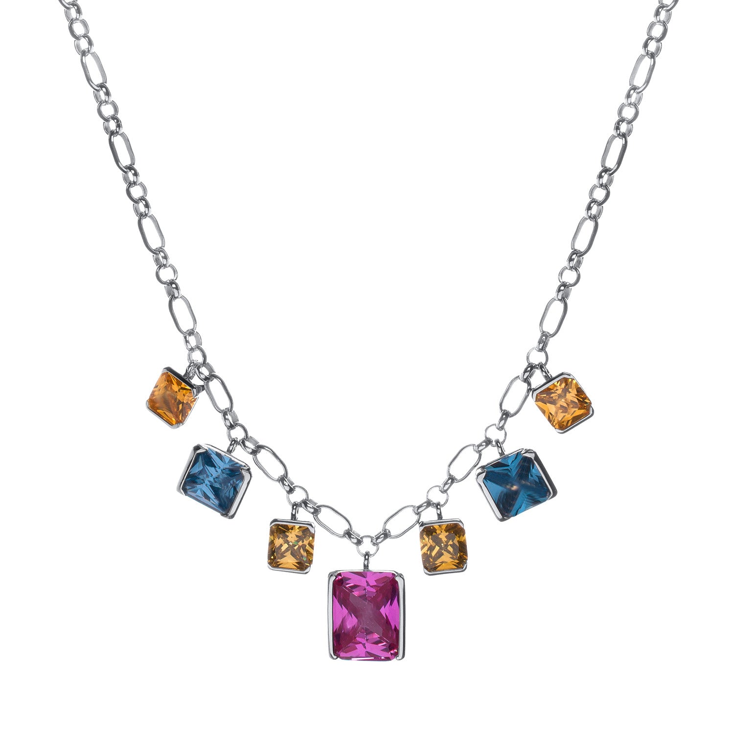 necklaces with stones size emerald LINEARGENT