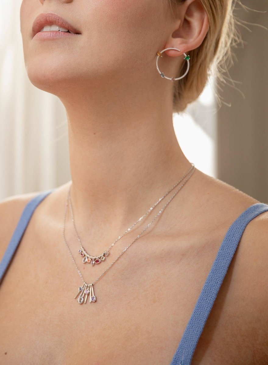 necklaces silver design 6 hanging rails