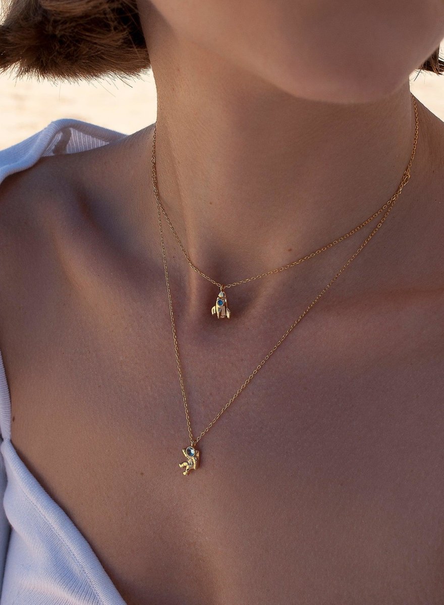 necklaces silver double design space