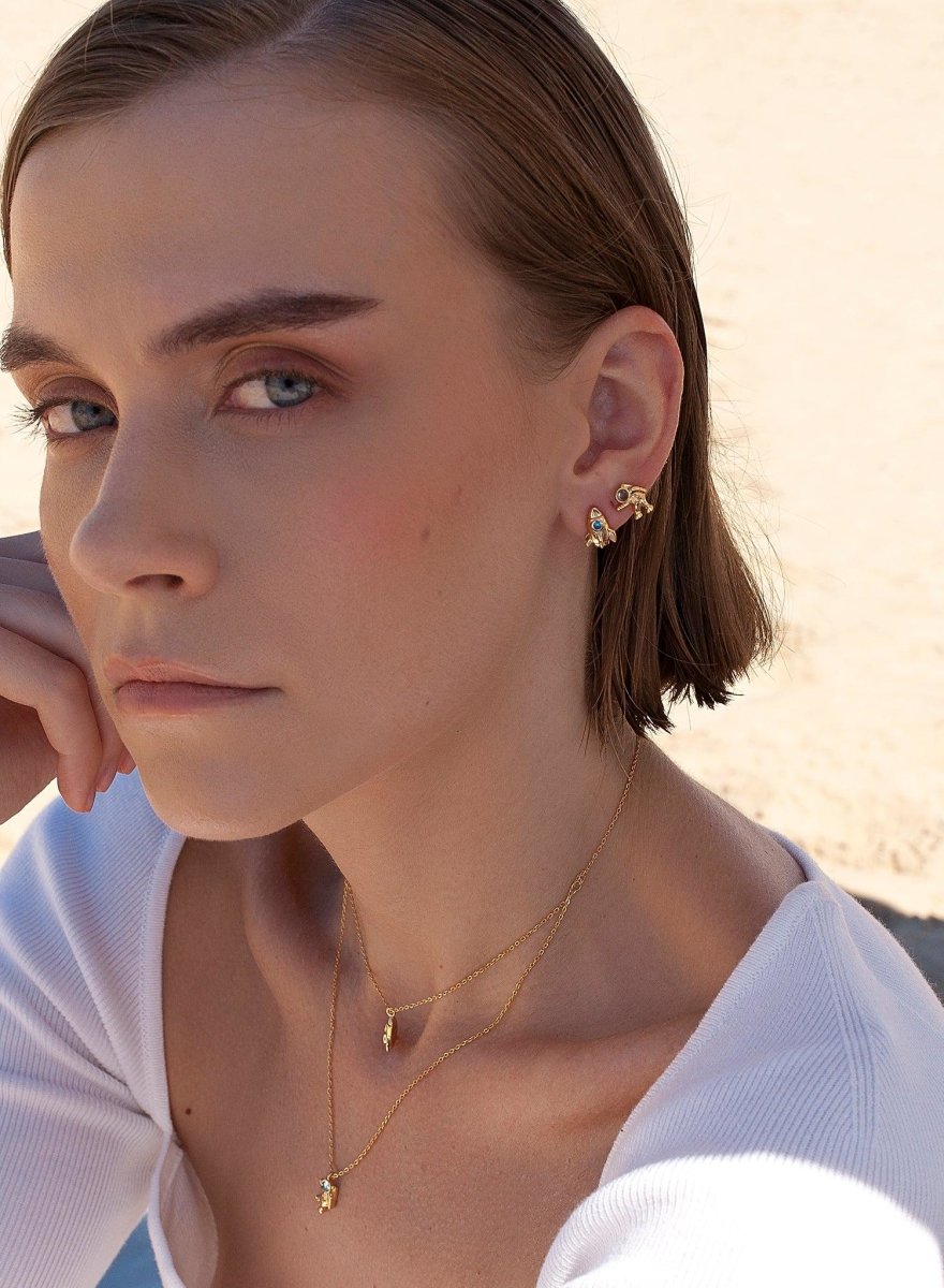 necklaces silver double design space