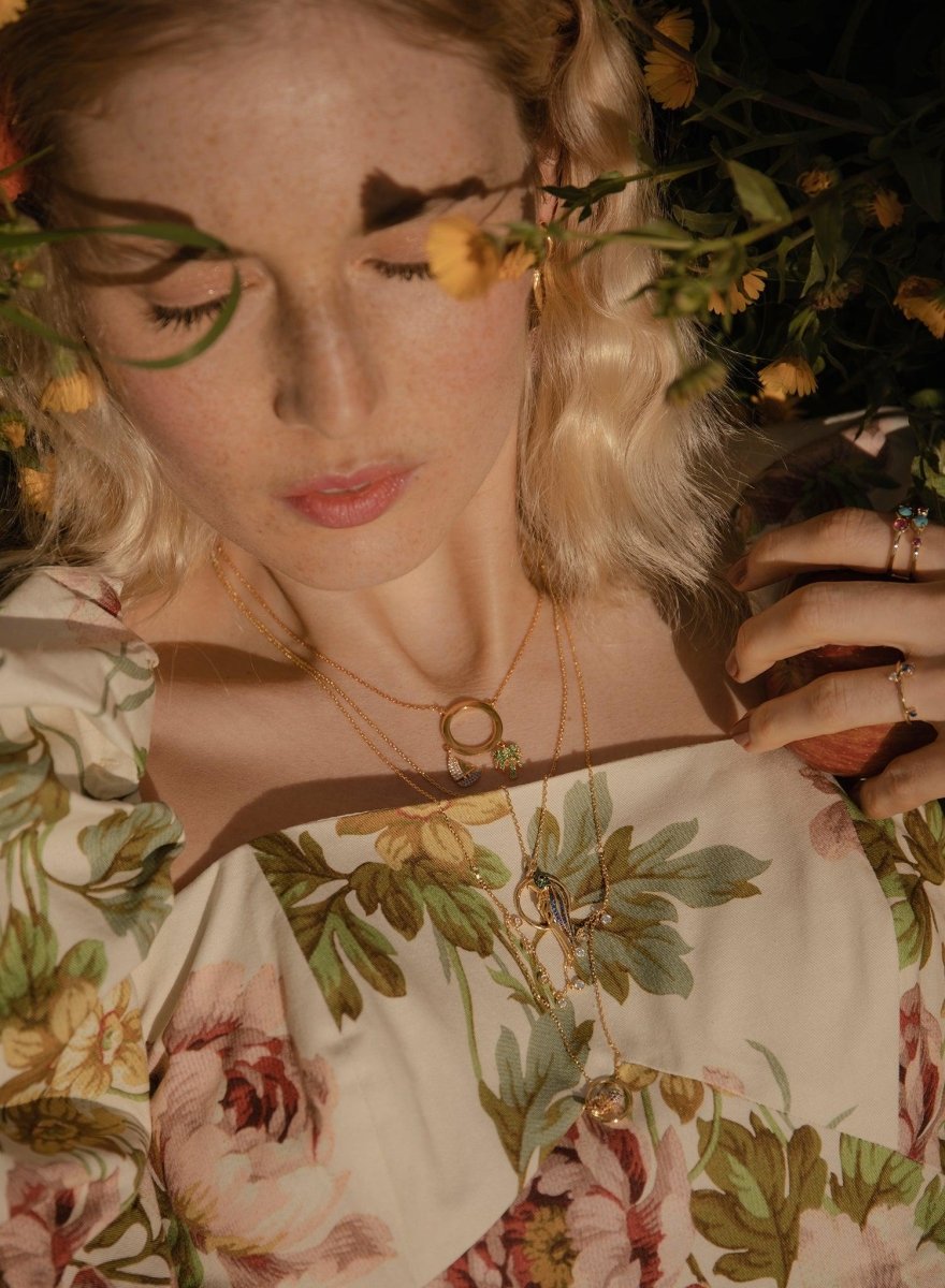 Collares plata originales baño en oro diseño marítimo-LINEARGENT