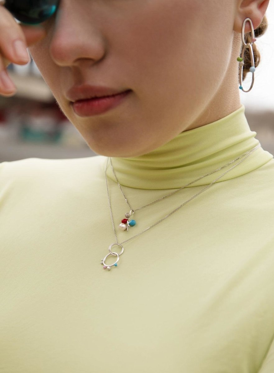 Collares plata originales diseño multiples esferas-LINEARGENT