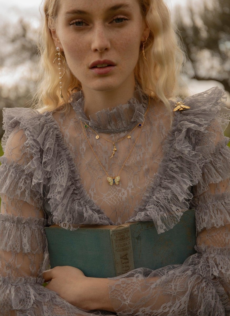 earrings hoops with pendants de rama and circles