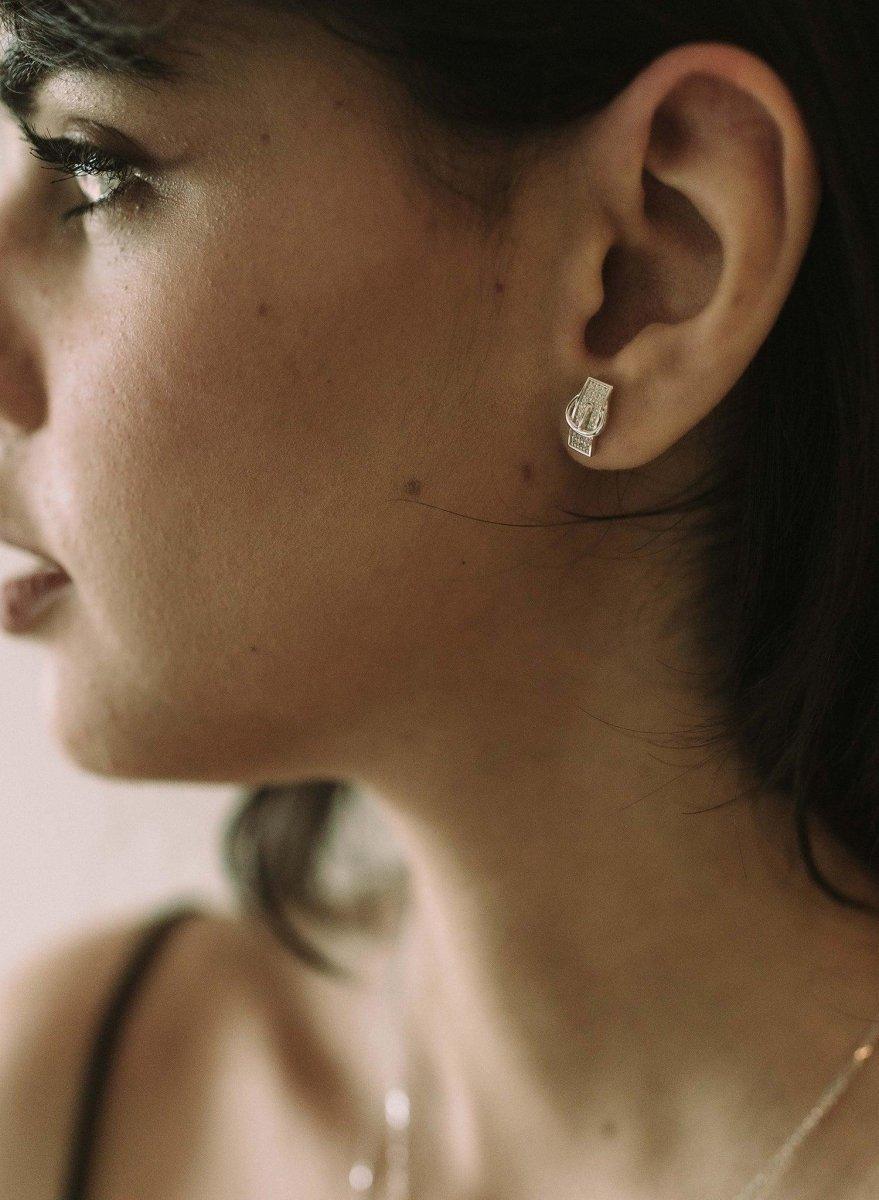 boucles d'oreilles brillants petits design mini LINEARGENT