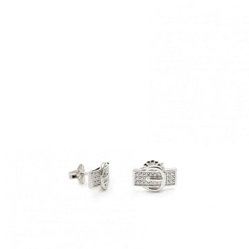 Pendientes brillantes pequeños diseño mini hebilla