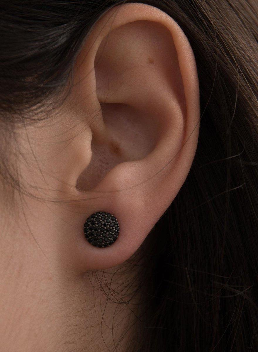 Boucles d'oreilles brillants motif petits  cercle avec LINEARGENT