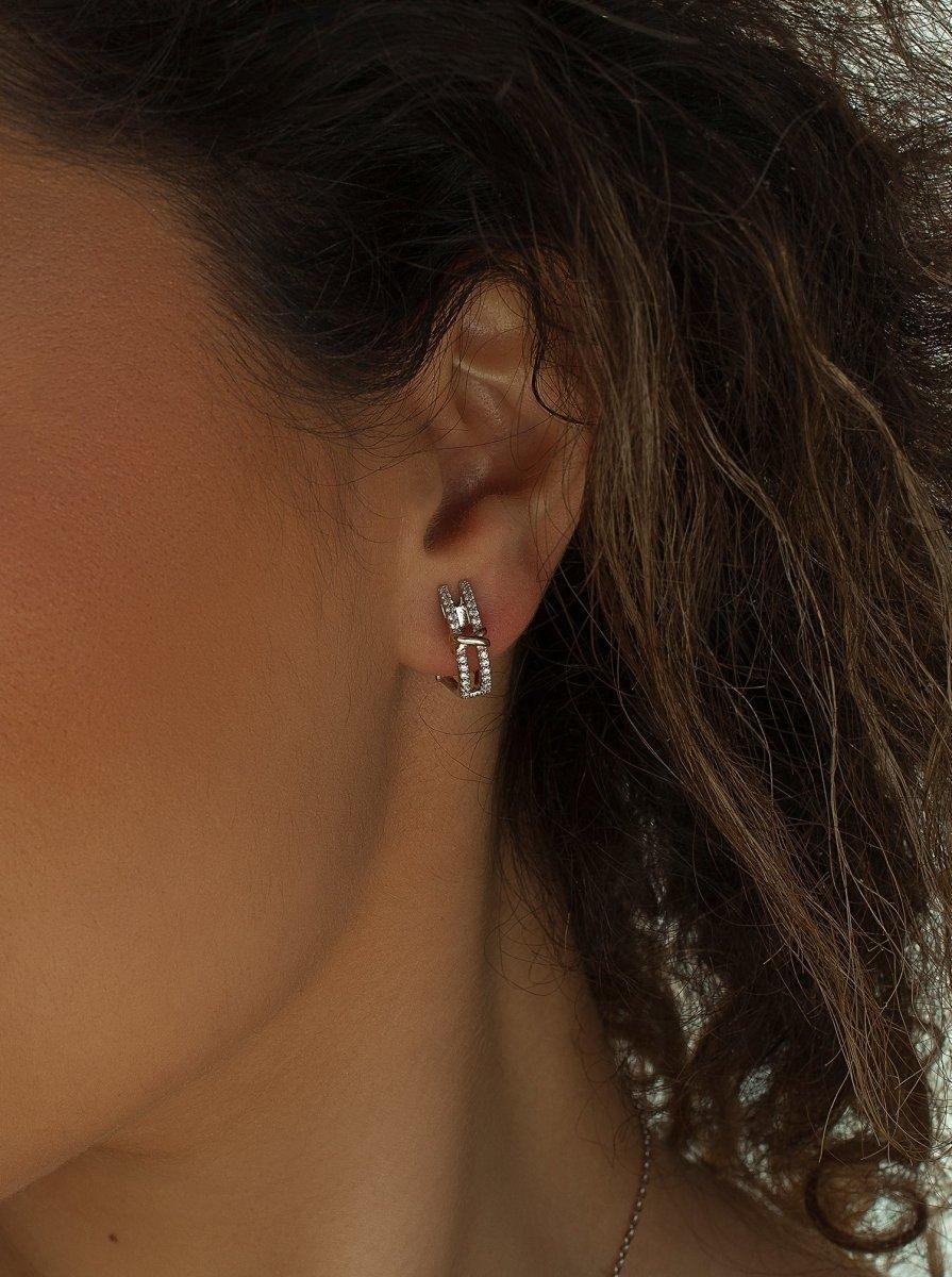 Boucles d'oreilles fermeture omega avec clip plaqué or LINEARGENT