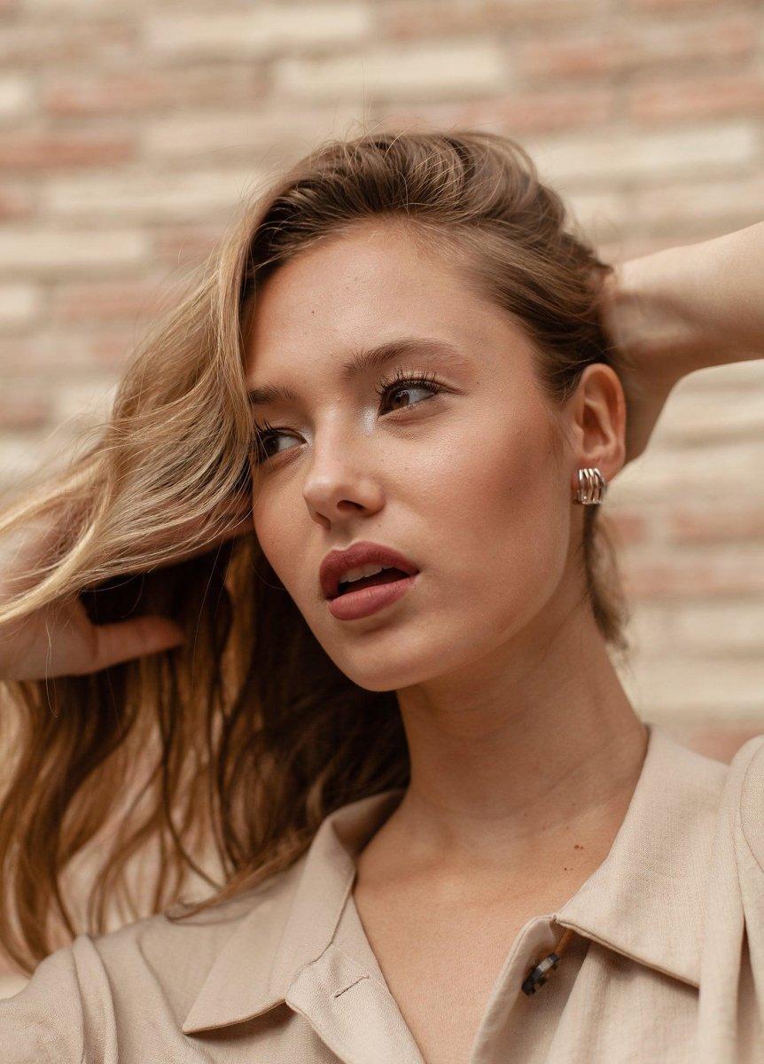 boucles d'oreilles fermeture omega design LINEARGENT