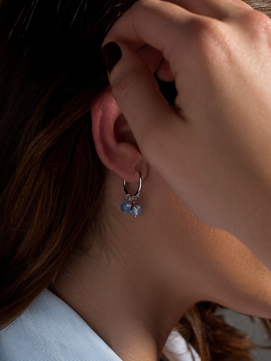 earrings with pendants silver star de mar charm with pendants and turquoise