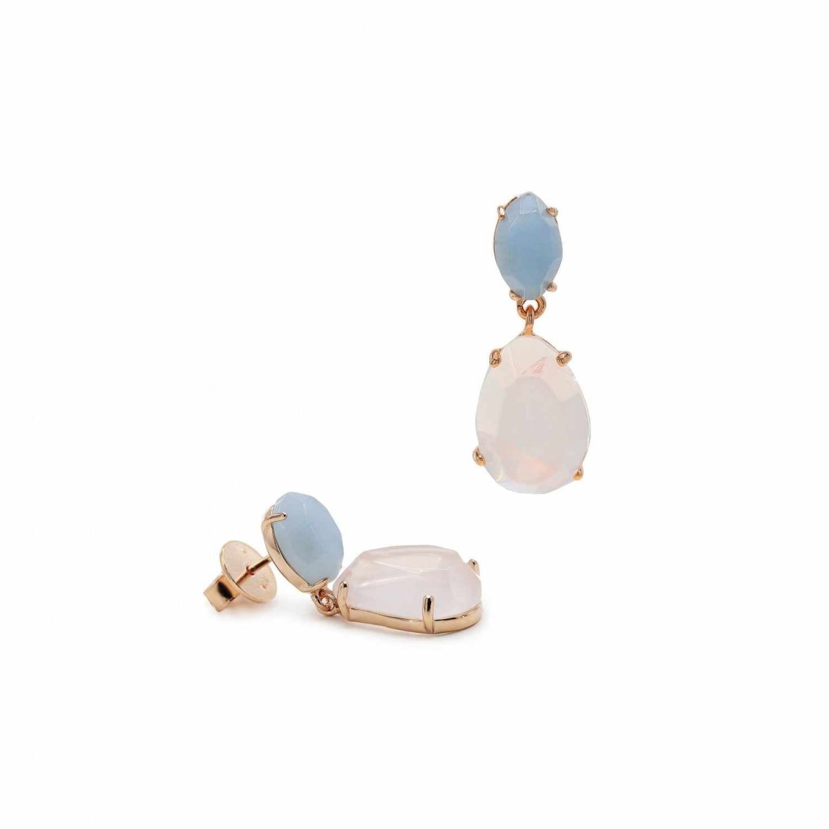 Boucles d'oreilles de argent pierre naturel design de LINEARGENT