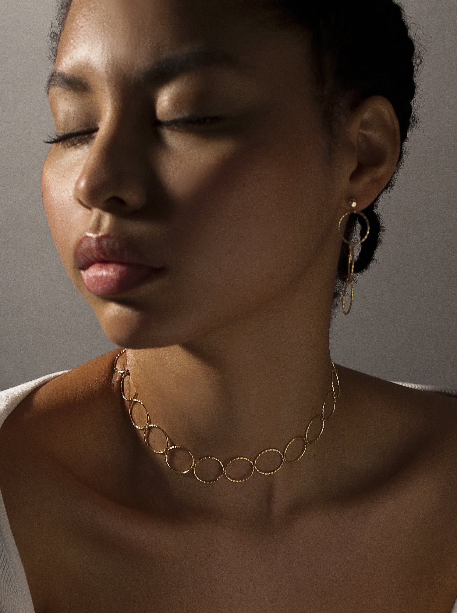 earrings long silver plated in gold design hoops