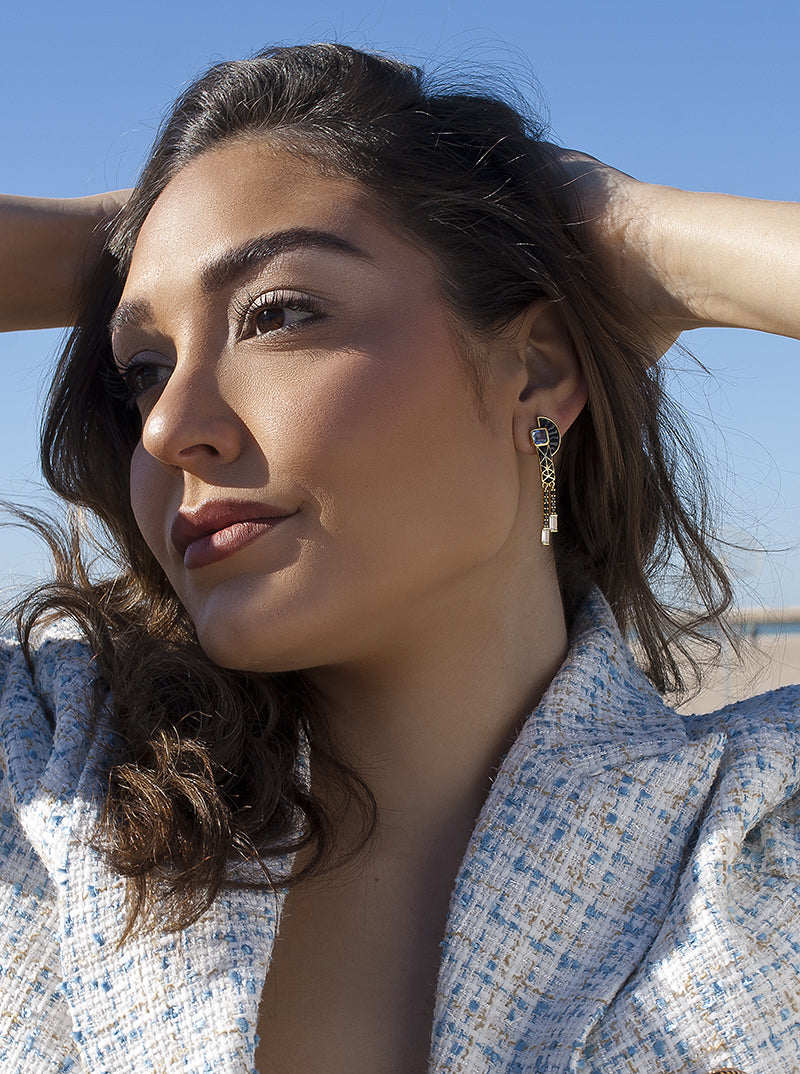 Pendientes originales de plata estilo étnico