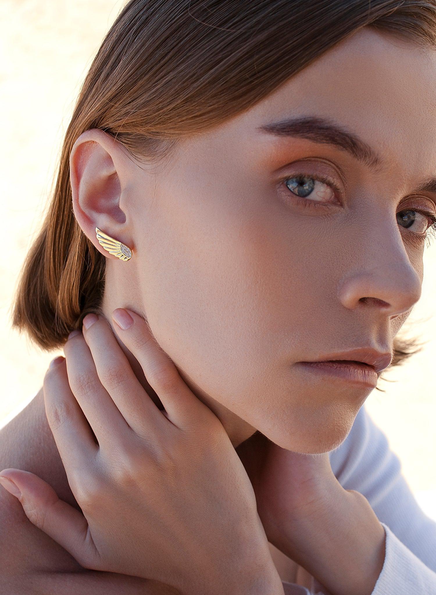 Boucles d'oreilles originaux design boucles d'oreilles avec zircons