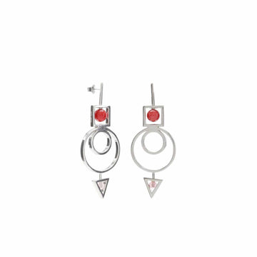 Pendientes originales diseño de flecha y círculos