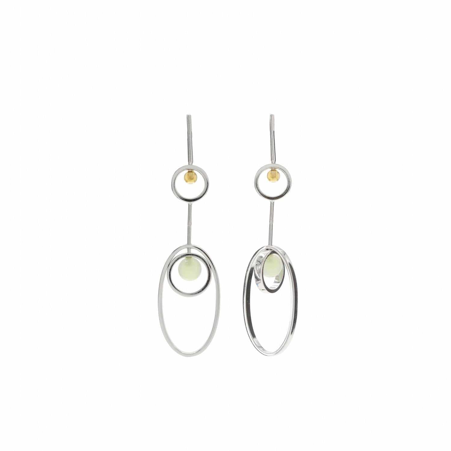 Boucles d'oreilles originaux design LINEARGENT bâton style triple LINEARGENT