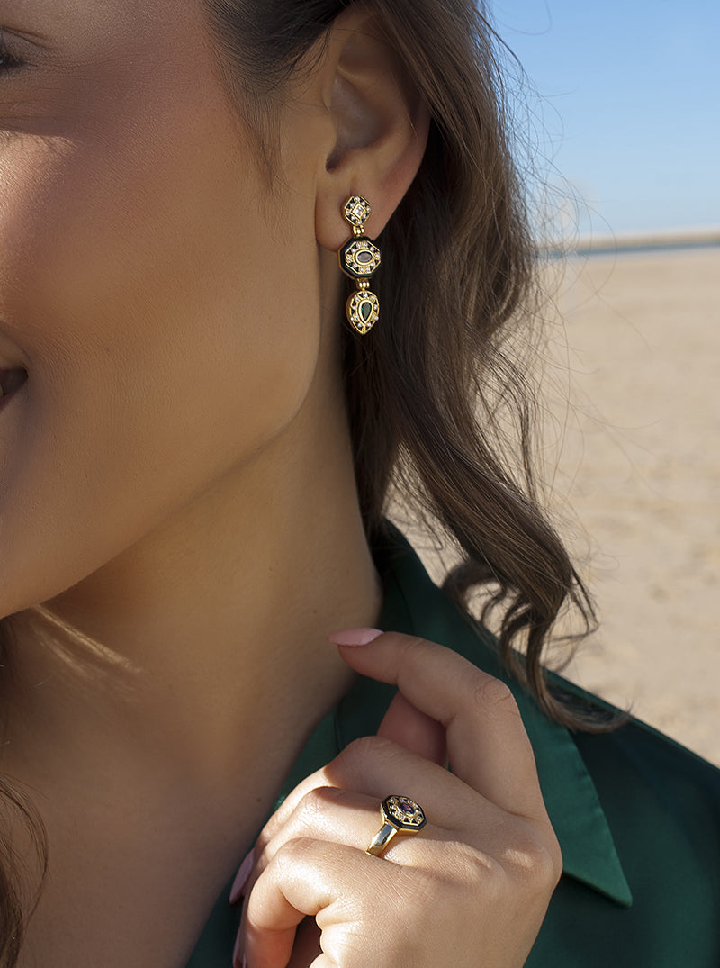 earrings original design Geometric style Ethnic