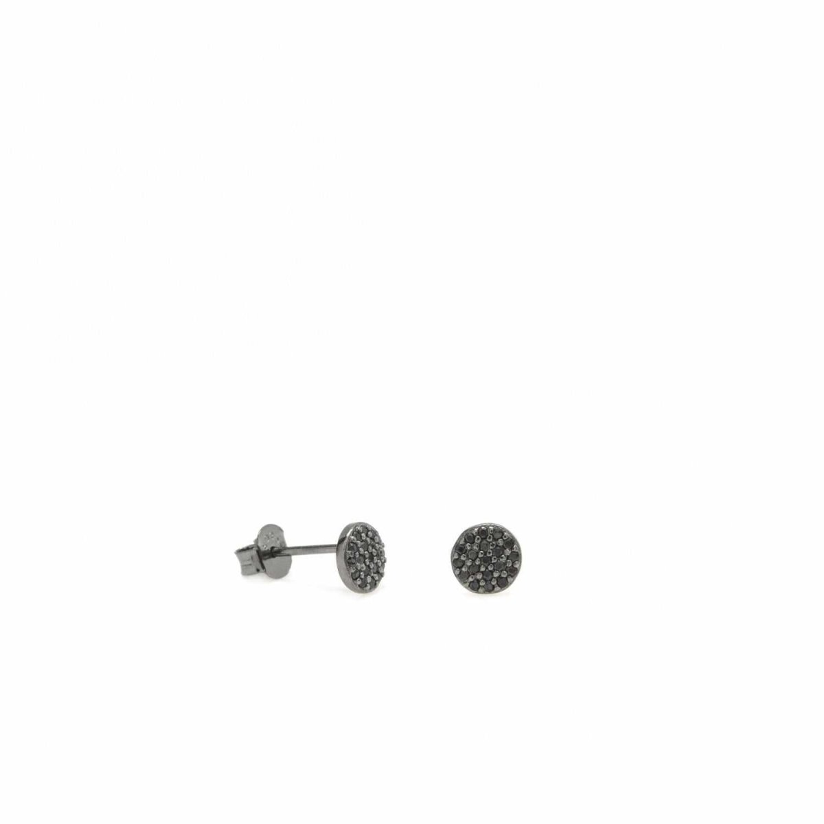 boucles d'oreilles petits brillants argent rutenio motif mini LINEARGENT
