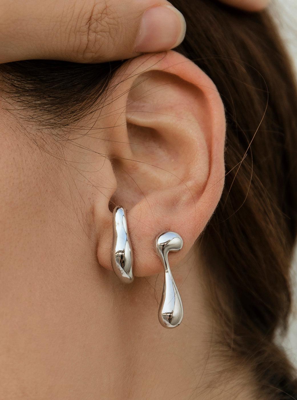 Earrings - Original earrings with liquid design antitrago support