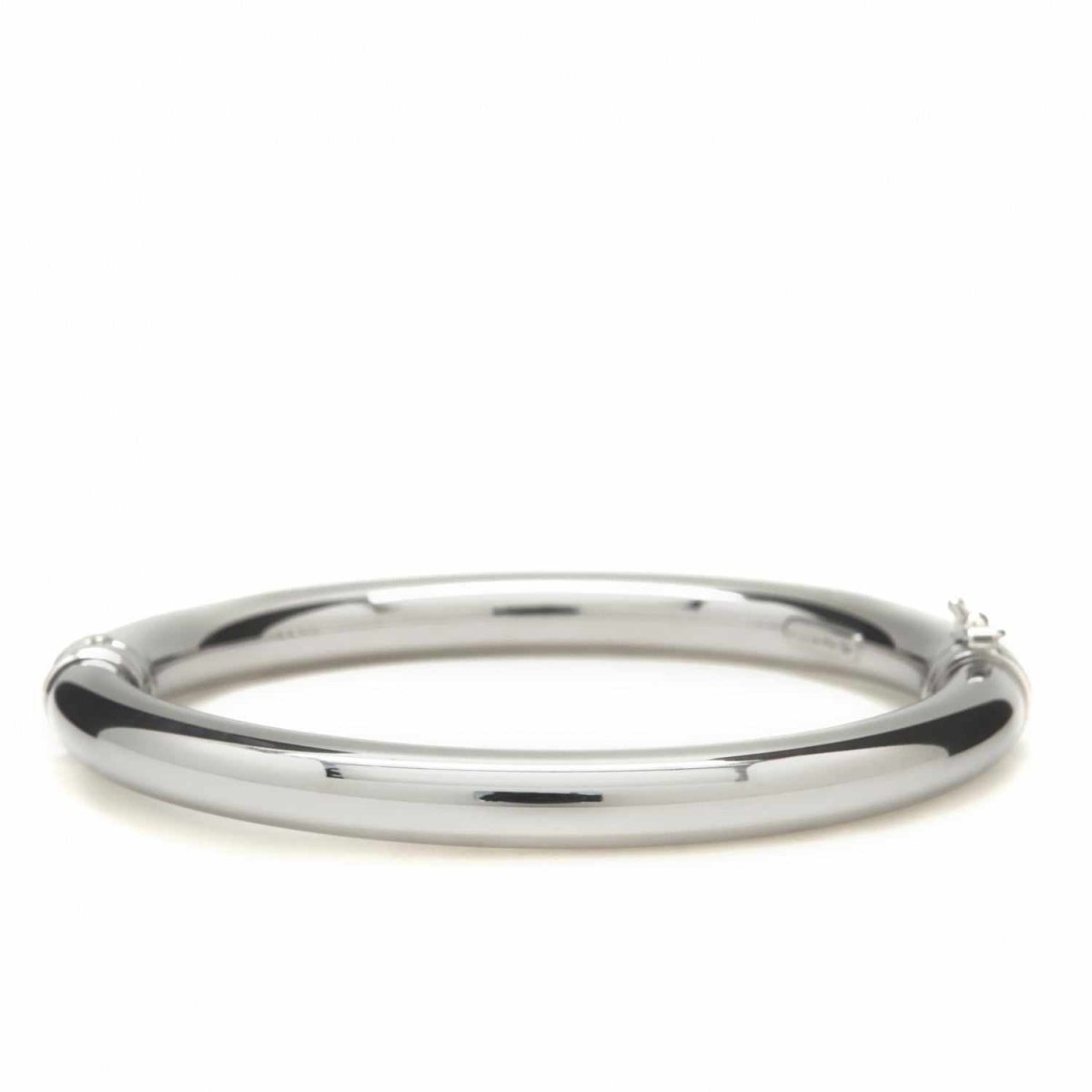 Pulsera esclava de plata cilíndrica gruesa-LINEARGENT