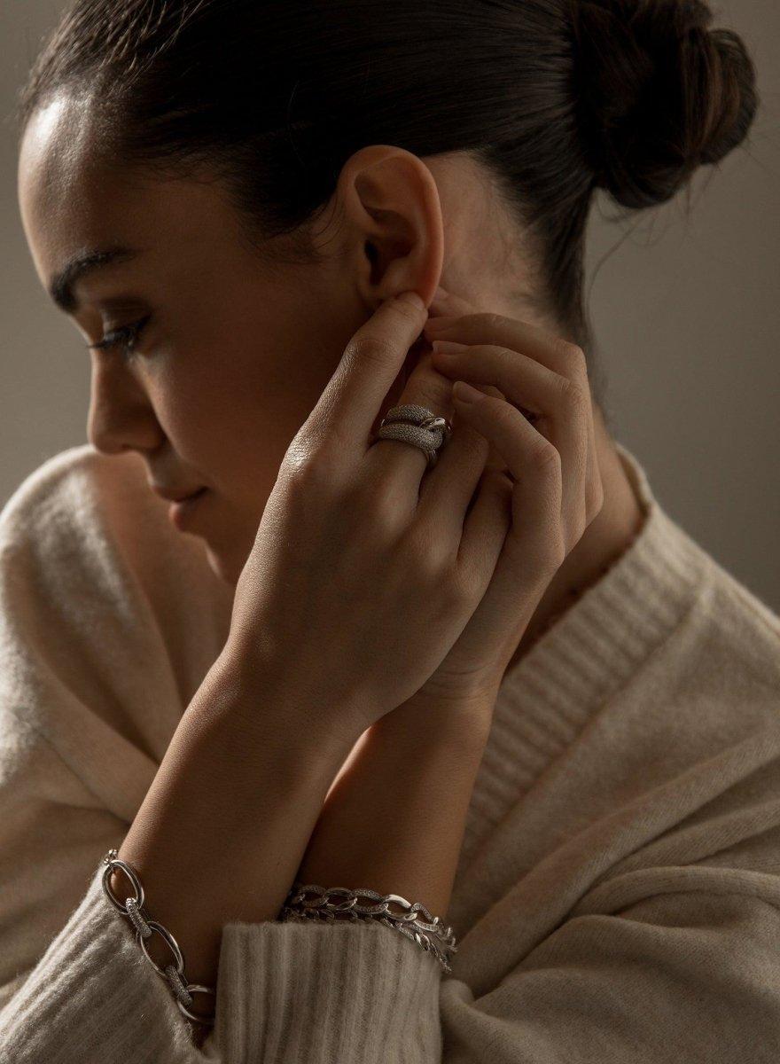 bracelets chaîne argent et zirconchaîne LINEARGENT