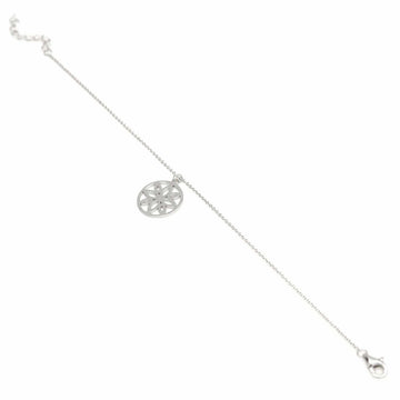 Pulseras con colgantes plata diseño margarita circular