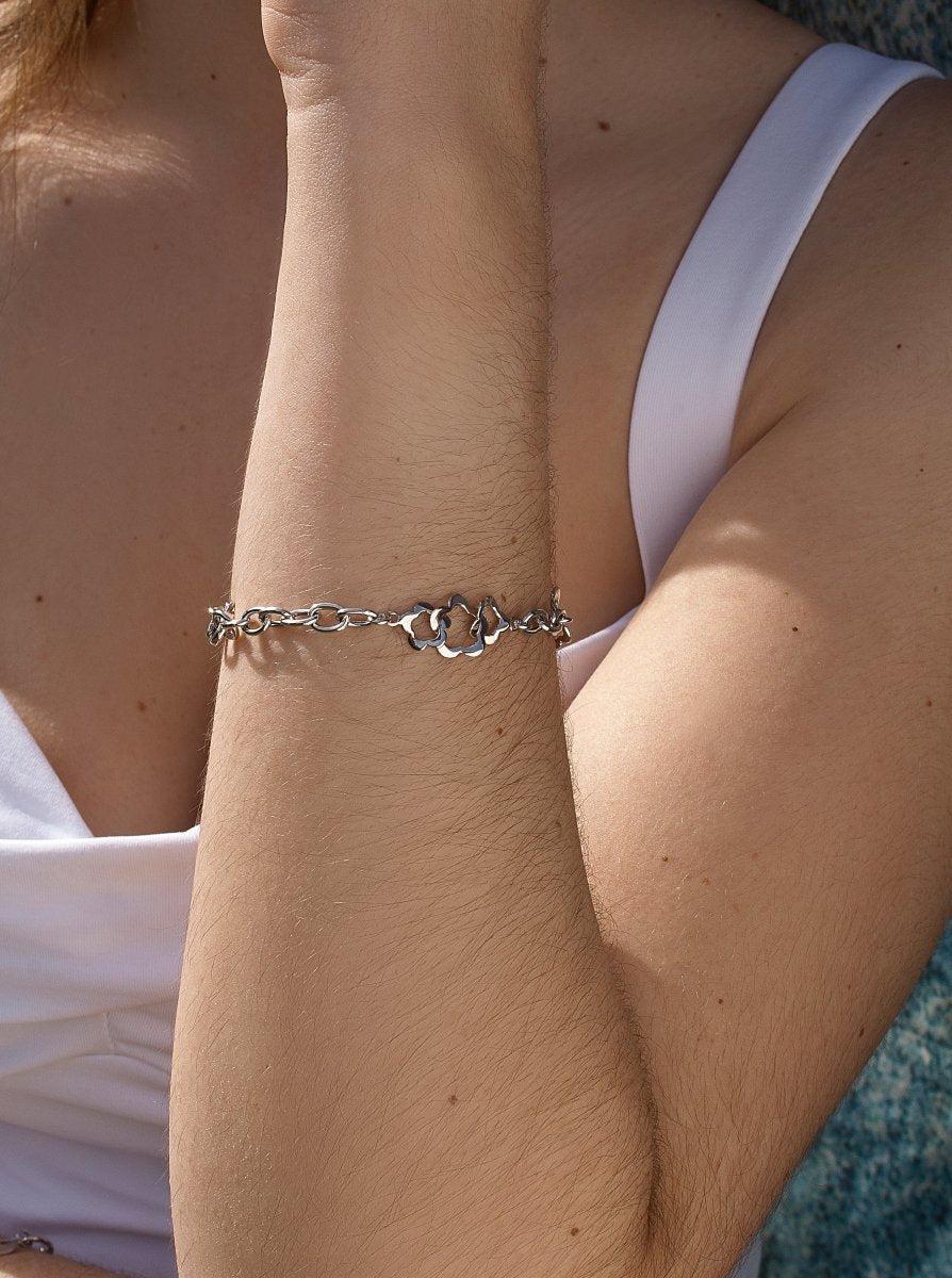 bracelets maillons argent design fine avec LINEARGENT