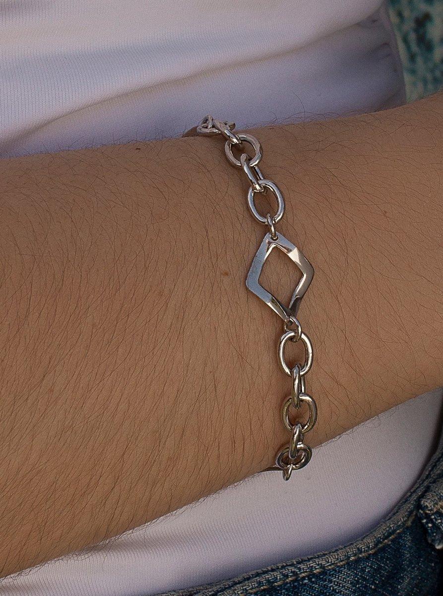 bracelets maillons argent design triple LINEARGENT