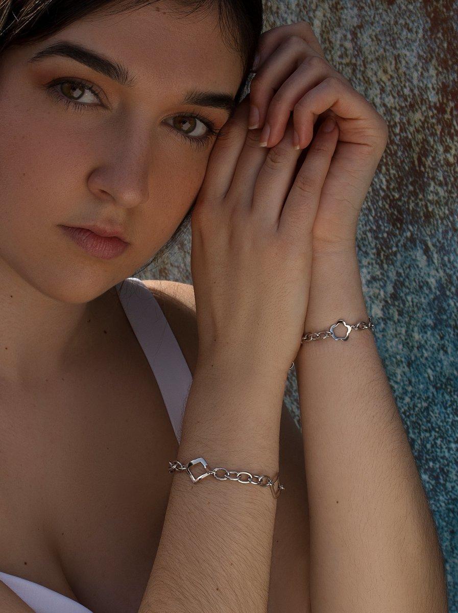 bracelets maillons argent design triple LINEARGENT