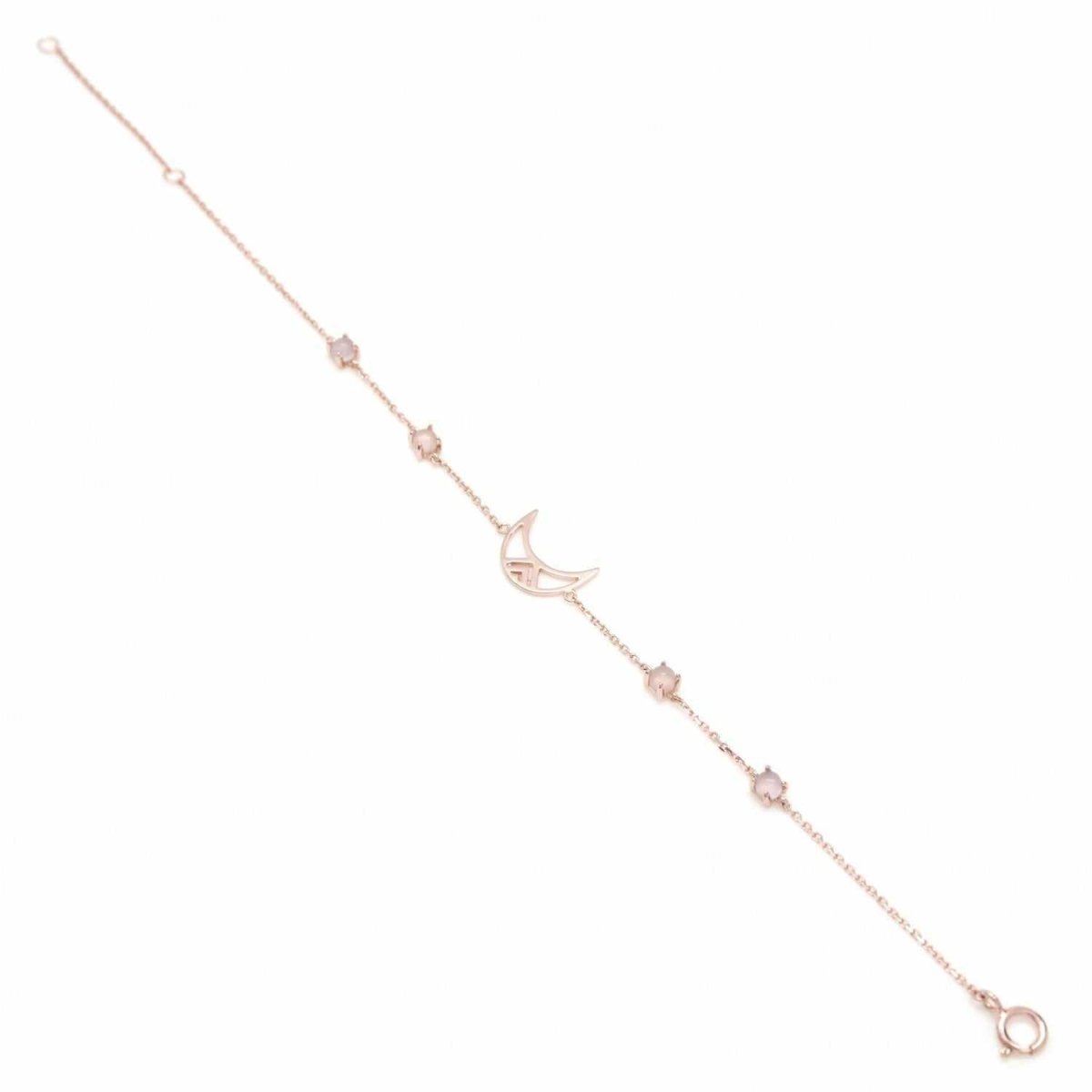 bracelets fines de argent design lune avec LINEARGENT