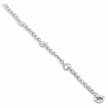 Pulseras finas de plata lisa diseño triple mariposa