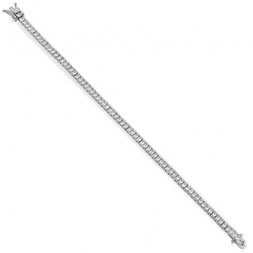 Pulseras riviere de plata circonitas blancas brillantes